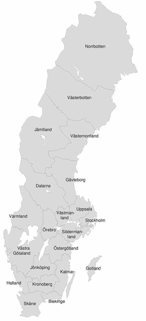 Geografia Szwecji - najważniejsza jednostka admnistracyjna